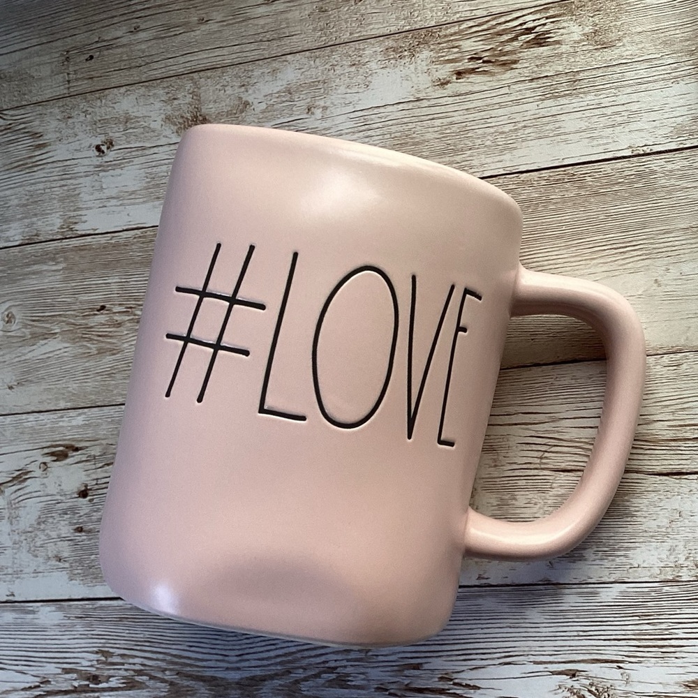 Rae Dunn # Love Pink Mug